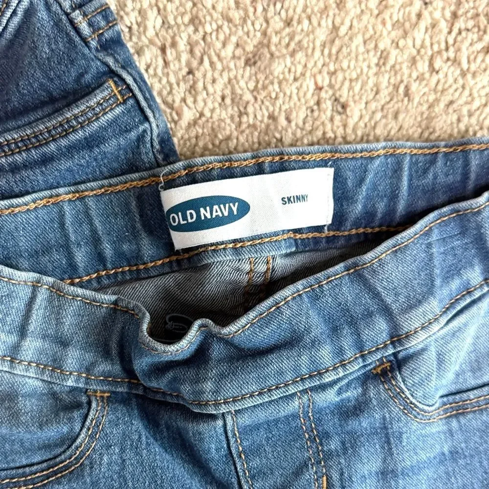 Old Navy Girls Bundle 4 Pairs Jeans Size 6 Straight Flare Leg Blue Denim Lot - Picture 5 of 5
